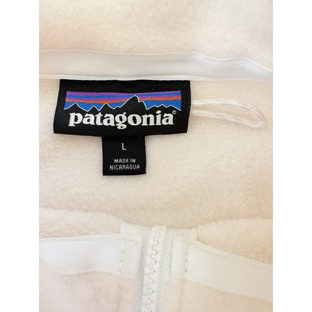 Patagonia Women's Microdini 1/2 Zip Pullover Natural Ivory Lightweight Gorp L